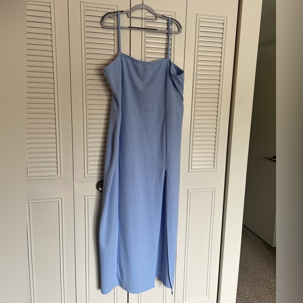 PrettyLittleThing Blue Spaghetti Strap Sundress